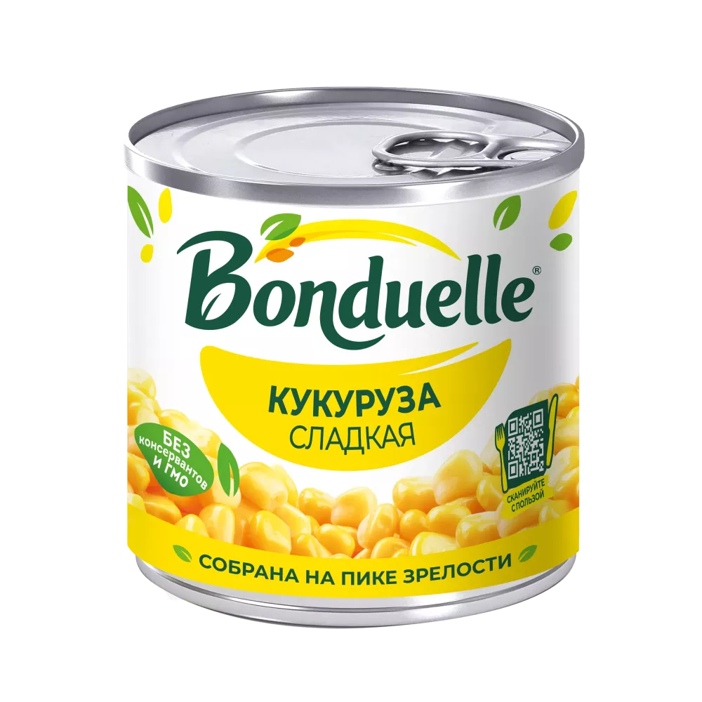 კონსერვირებული სიმინდი Bonduelle, ტკბილი, 170 გ