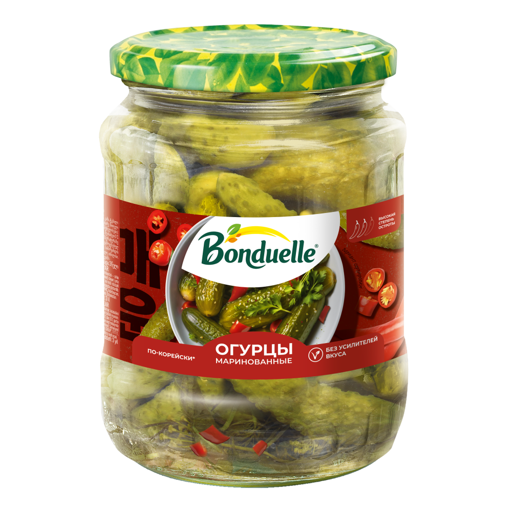 Bonduelle პიკელებული კიტრი კორეულად 720 მლ