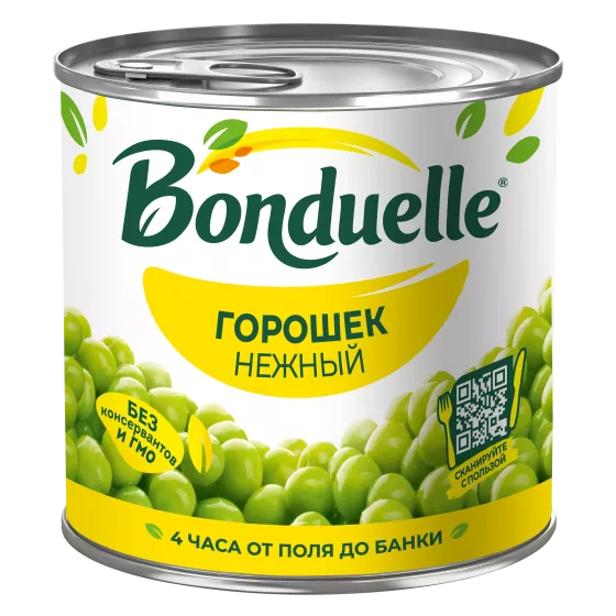 კონსერვირებული ბარდა Bonduelle, ნაზი, 400 გ