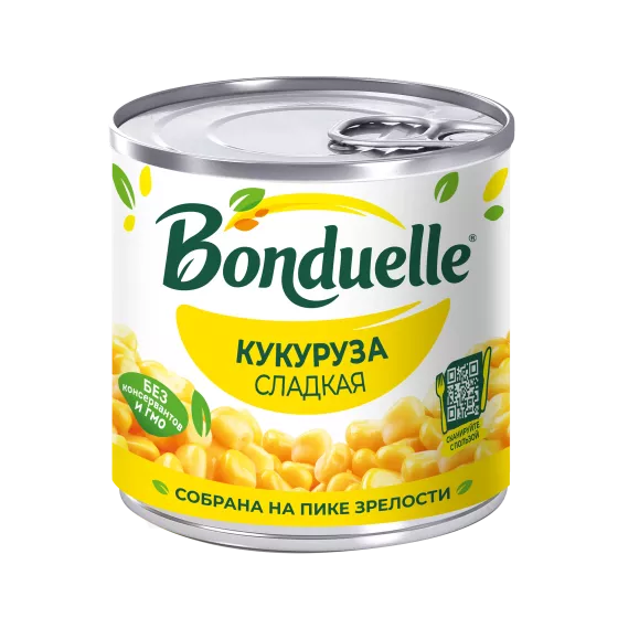 კონსერვირებული სიმინდი Bonduelle, ტკბილი, 170 გ