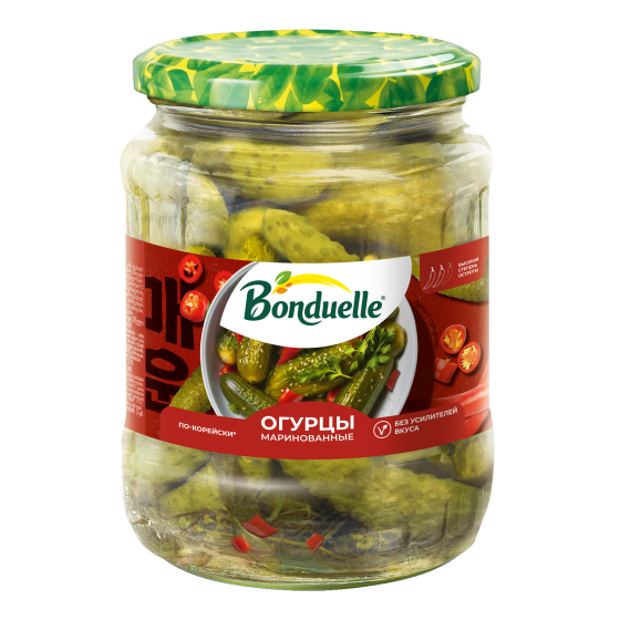 Bonduelle პიკელებული კიტრი კორეულად 720 მლ